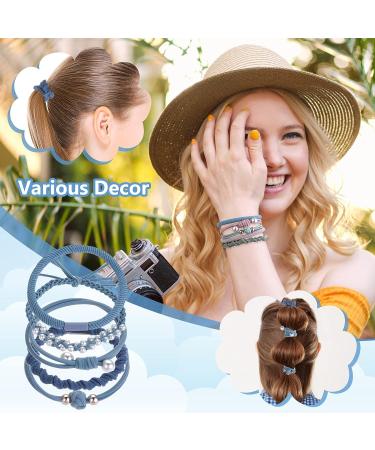 Yolev 20Pcs Boho Hair Ties Bracelet | Elastic Ponytail Holders for Women/Girls - Buy Online on GoSupps.com
