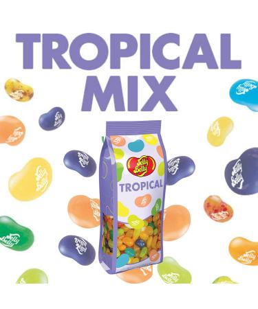 Jelly Belly Tropical Mix Jelly Beans - Exotic Fruit Flavored Gourmet Chewy Candies - 9.8 Ounce Gluten Free Treat - Buy Online on GoSupps.com