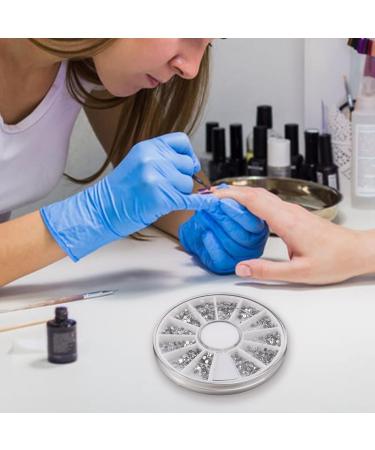 yoligan Silver rhinestones boxes Crystal nail manicure Nail 1.5 MM wheel - Buy Online on GoSupps.com