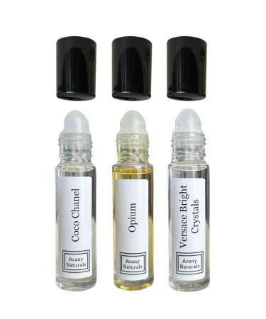 3 Pc Womens Gift Set Fragrance Oil For Women Roll On Body Oil Perfume Samples Fragrance Oil Gift For Her Perfume Oil Sampler Gift Box (Sexy)