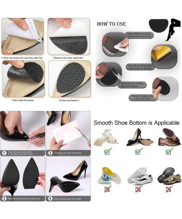 Nozomi Heel Repair Kit - Adhesive Anti Slip Shoe Pads - Noise Reduction - Black Heel Repair Kit - Buy Online on GoSupps.com