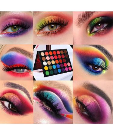 Valentine's Day Gift: Color Studio Eyeshadow Palette 35 Shades Matte & Shimmers | Highly Pigmented, Waterproof & Cruelty-Free Makeup | Blendable Eye Shadow Palette for Full Face Makeup - Beginners Friendly - Buy Online on GoSupps.com