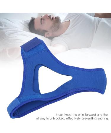Minifinker Breathable Chin Strap - Anti Snoring Solution with Hook and Loop Design (Blue) - Buy Online on GoSupps.com
