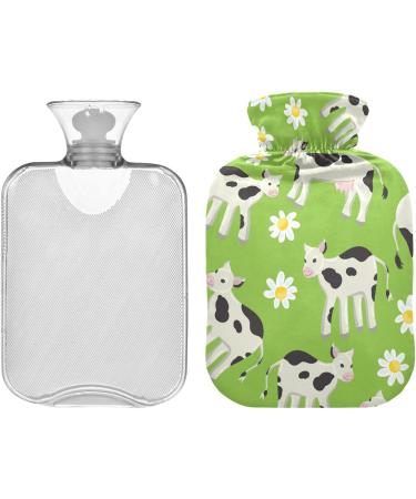 Naanle 2L Hot Water Bottle with Daisy Cow Cover Relief for Menstrual Cramps & Pain Heat & Cold Therapy for Hands & Feet - Buy Online on GoSupps.com