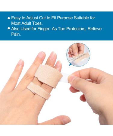 Sumiwish 12 Pack Toe Wraps | Toe Smooth Bandages & Rails for Overlapping Toes | Orthosis for Men & Women | Flesh Color - Buy Online on GoSupps.com