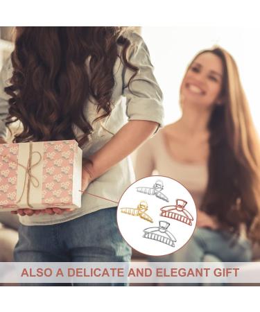 Four Large Metal Hair Clips Retro Anti-Slip Lightweight Fixed Metal Grabber Shark Clip Hair Styling Accessories for Different Hairstyles for Ladies and Girls - Buy Online on GoSupps.com