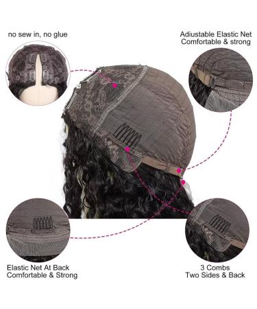 RXY V Part Wig Human Hair Deep Wave 16 - No Glue Thin Part, No Leave Out - Deep Curly Style - Buy Online on GoSupps.com