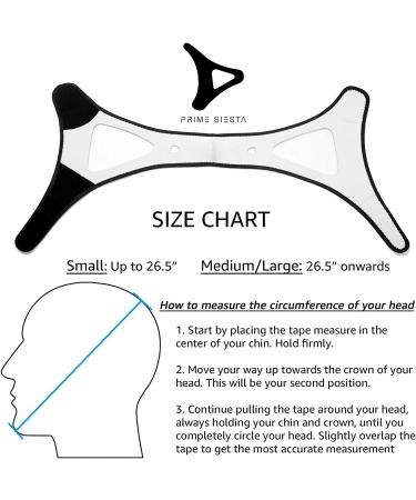 PrimeSiesta Anti Snore Chin Strap for CPAP Users - Adjustable Breathable Snore Stopper & CPAP Chin Strap - Medium/Large Size for Men and Women - Buy Online on GoSupps.com