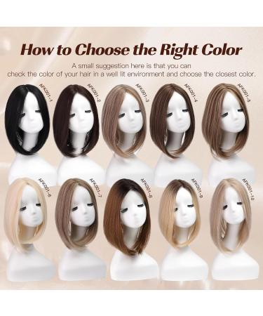 EMMOR 14 Inch Light Honey Blonde & Bleach Blonde Mixed Hair Toppers for Women Synthetic Hair Toppers Hair Pieces Swiss Base with 3 Clips in Wiglets Toppers for Women with Thinning Hair Hair Loss Light Honey Blonde & Bleach Blonde Mixed 14 Inch - Buy Online on GoSupps.com