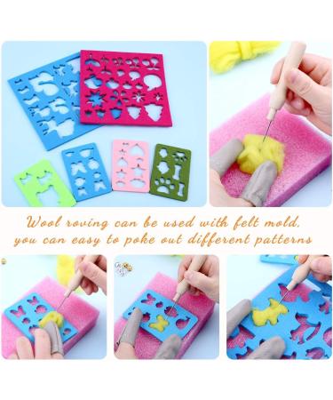 BUTUZE Needle Felting Kit (56 Colors) - Complete Tools and Supplies for DIY Craft Animal and Christmas Decoration - Buy Online on GoSupps.com