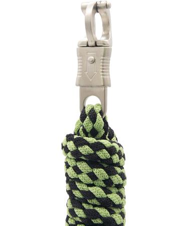 Buy Pfiff 101933 Braided Lead Rope with Panic Hook - 210 cm Black-Green | International Shipping Available - Buy Online on GoSupps.com