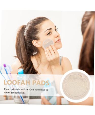 Beavorty 1 Set Loofah face wash Face Scrub Wash Pads natural loofah sponge Facial Cleaning Pad makeup powder puffs Eye microfiber makeup sponge Loofah Makeup Puff wet wipes makeup remover - Buy Online on GoSupps.com