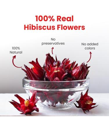 BLUE TEA - Hibiscus Classic Herbal Tea - 100 Tea Bags | Christmas Tea Gifts | CAFFEINE FREE | Vegan - Gluten Free - Non-GMO | Eco-Conscious Ziplock Pouch - Buy Online on GoSupps.com