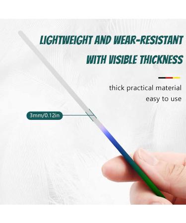 3 Pack Premium Crystal Glass Nail File Set in Pouch - Green Series - Buy Online on GoSupps.com