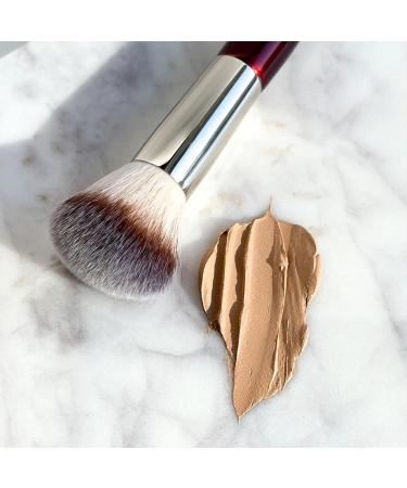 BK BEAUTY Large Buffer & Round Foundation Brush Set - 2PC | Professional Makeup Brushes for Liquid Cream Powder & Blush | Premium Tools for Flawless Application - Buy Online on GoSupps.com