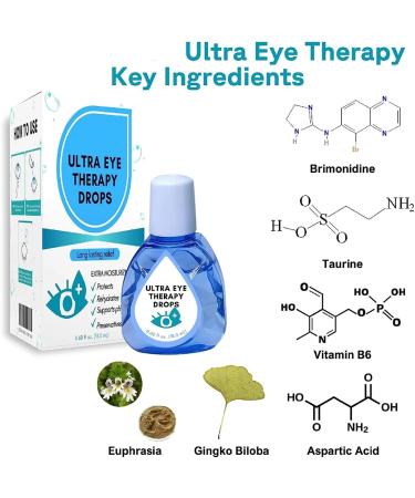 Ultra Eye Therapy Drops - Soothing Eye Care Liquid for Eye Fatigue & Cloudy Vision - 2PC - Buy Online on GoSupps.com