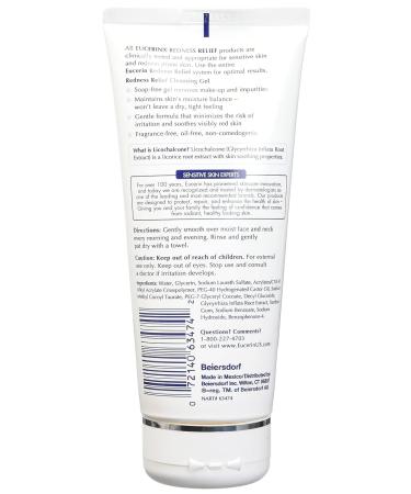 Eucerin Redness Relief Soothing Cleanser/Gel 6.8oz - Calms Sensitive Skin - Buy Online on GoSupps.com