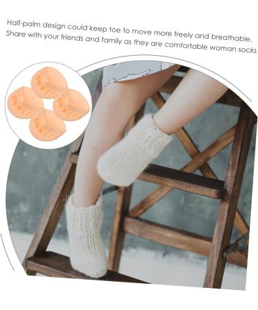 Buy 2 Pairs High Heels Forefoot Pad Toe Topper Invisible Liner Socks - Anti-Slip Summer Socks for Women & Girls - Buy Online on GoSupps.com