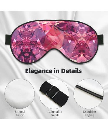 Red Diamond Pattern Unisex Sleeping Eye Mask | Soft Comfortable & Light-Blocking for Perfect Sleep - Buy Online on GoSupps.com