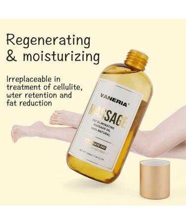 Vaneria Massage Oil 225ml - Muscle Relaxation Joint Pain Relief Improved Circulation & Anti-Cellulite Treatment - Buy Online on GoSupps.com