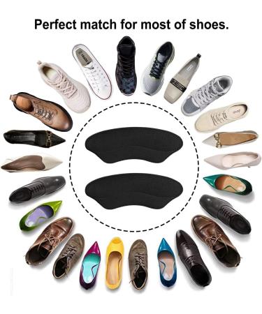Premium Heel Grips for Women's Shoes - Comfortable Cushioned Inserts & Protectors for High Heels & Boots (4 Pairs Black) - Prevent Slipping & Enhance Comfort - Buy Online on GoSupps.com