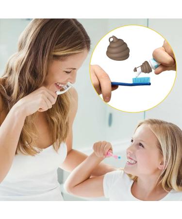 Funny Toothpaste Cover Silicone Toothpaste Squeezer Dog Toothpaste Toppers | Exquisite Pooping Dog Toothpaste Topper Toothpaste Cover Bathroom Accessories for Most Toothpastes Aallyn Brown - Buy Online on GoSupps.com