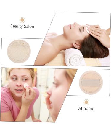 minkissy 3 Sets Loofah Face Wash Natural Loofah Facial Scrub Pad Women Cleaning Pads Loofah Makeup Puff Makeup Powder Puffs Facial Puff Round Makeup Sponge Cotton Makeup Set Miss Make up - Buy Online on GoSupps.com