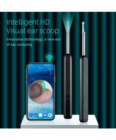 Ear Wax Removal Tool with 1296P Ear Camera & 6 Led Light for Earwax Removal - Black - Buy Online on GoSupps.com