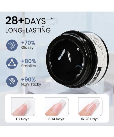 Solid Builder Gel for Nails - 3D Clear Nail Art Gel for DIY Nail Extension & Decoration - Non-Stick 14g (0.49fl oz - Buy Online on GoSupps.com