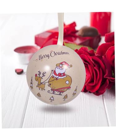 Alipis 5pcs Christmas Balls Decor Christmas Bulb Ornament Christmas Candy Boxes Iron Child Ball Box - Buy Online on GoSupps.com