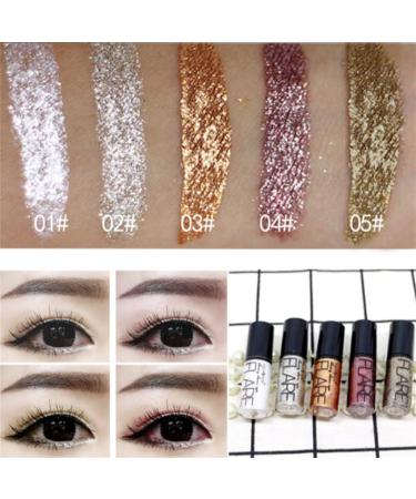 1Pc Glitter Liquid Eyeliner Eye Shadow Long Lasting Waterproof Luminous Metallic Shiny Smoky Shimmer Sparkling Eyeshadow Liquid (A 1 PC) - Buy Online on GoSupps.com