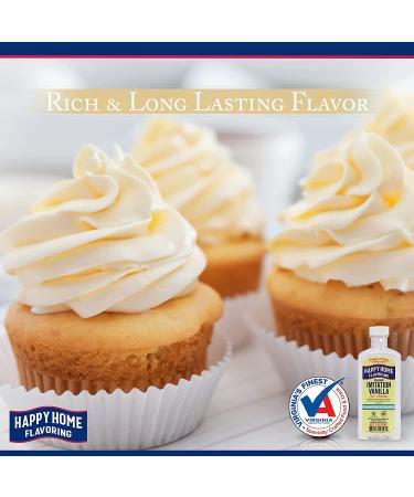 Happy Home Clear Non-Alcoholic Imitation Vanilla Flavoring - Certified Kosher - 7 oz - Buy Online on GoSupps.com