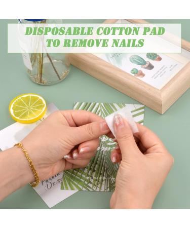  Azonelife Pack of 450 cotton nail pads nail wipes nail cleaning pads bristle-free pads for removing polish and gel perfect for professional and home use - Buy Online on GoSupps.com