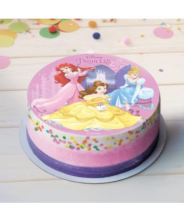 Buy Dekora 114377 Disney Princess Cake Topper - Edible Rice Paper Pink - 20cm | International Shipping Available - Buy Online on GoSupps.com