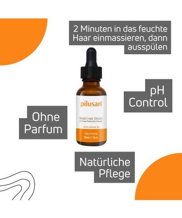 Pilusan Biotin Hair Serum - Keratin Treatment for Stressed Hair | Nourishing Silicone & Paraben-Free Oil | Best Hair Serum for Women & Men | Dermasafe Plus - Buy Online on GoSupps.com