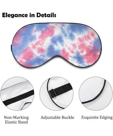 Buy Pink Blue Tie Dye Sleep Mask for Women - Adjustable Eye Shades Cover with Elastic Strap | International Shipping - Buy Online on GoSupps.com