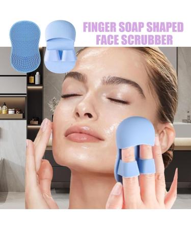 Face Scrubber Brush Deep Cleaning Face Scrubbing Silicone Brush - Soft Bristles Ergonomic Grip Everyday Face Scrubber for Dormitory Bathroom Blue - Buy Online on GoSupps.com