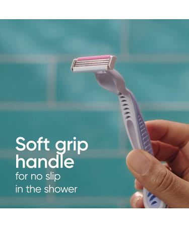 Gillette Venus Simply3 Disposable Razors for Women 8 Count - Close and Comfortable Shave - 8ct - Buy Online on GoSupps.com