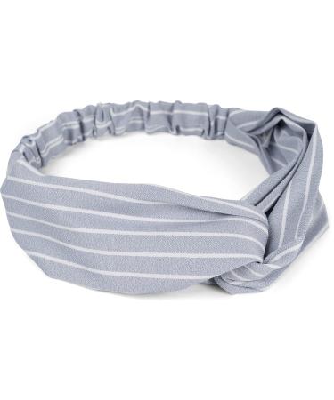Stylbreaker Ladies Hair Band - Twist Knot Elastic Headband in Light Gray | Pinup Rockabilly Style 04026038 - Buy Online on GoSupps.com