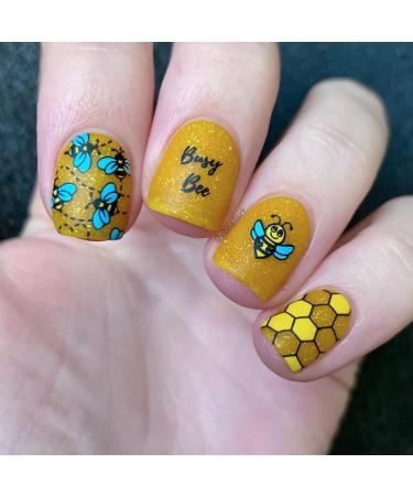 Whats Up Nails - B075 Somewhere in Bee-tween Stamping Plate for Nail Art Design - Buy Online on GoSupps.com