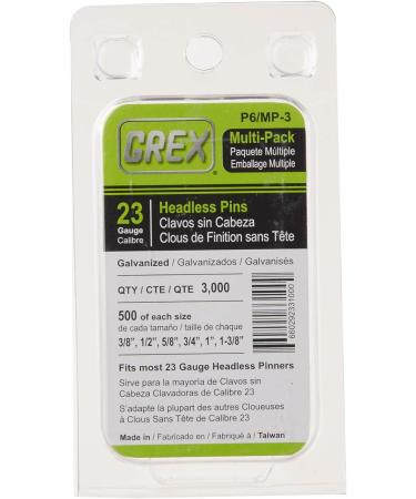 Buy GREX P6/MP-3 23 Gauge Headless Pins - 3 000 Pack | Grex Power Tools - International Shipping Available - Buy Online on GoSupps.com