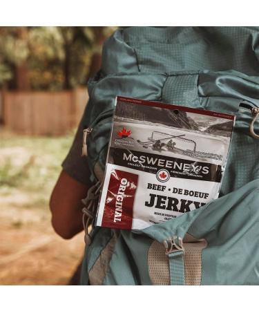 McSweeney's Original Beef Jerky Bulk Case School Snacks Gluten Free High Protein Snacks Low Carb Keto Friendly Low Fat Naturally Smoked Canadian Made. 70g (Pack of 12) Original 70.00 g (Pack of 12) - Buy Online on GoSupps.com