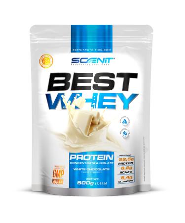 Whey Protein - Best Whey Protein - Bodybuilding Proteins - Whey Protein - Whey Protein Isolate Whey Protein & Concentrate - Whey Isolate & Concentrate - 500g (White Choco)