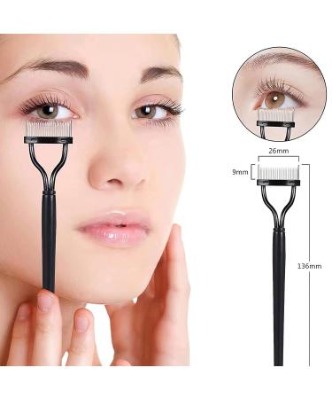 Adonop Eyelash Comb Separator and Curler - Professional Lash Definer and Mascara Applicator with Cover - Buy Online on GoSupps.com