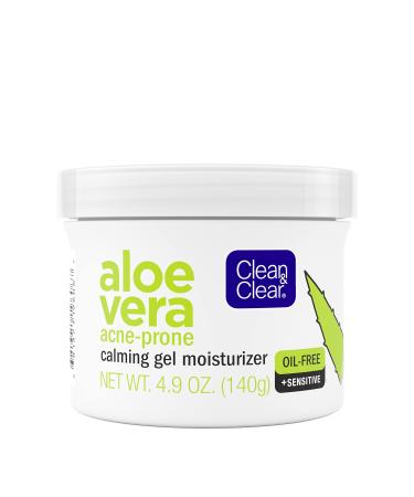 Clean & Clear Aloe Vera Calming Gel Acne Facial Moisturizer for Acne-Prone & Sensitive Skin, Oil-Free Daily Moisturizing Gel, 4.9 Oz - Buy Online on GoSupps.com