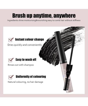 Root Touch-Up Stick Semi-Permanent Hair Dye Temporary Brush Colour Waterproof Long Lasting Grey Hair Coverage Beard Colouring Hair Dye For Women Mascara Root Coverage-Type 3 Brush(Deep Brown01) 01dark brown - Buy Online on GoSupps.com