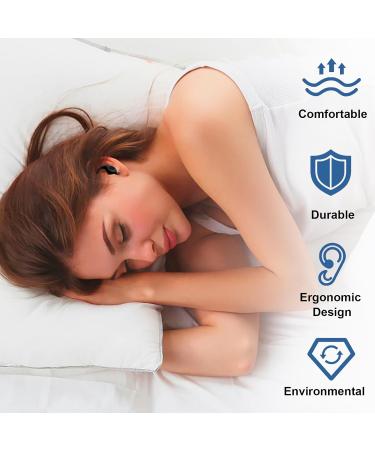 3 Pairs Noise Cancelling Ear Muffs for Sleeping & Study | Reusable Silicone Earplugs for Concerts & Travel - Black & Blue - Buy Online on GoSupps.com