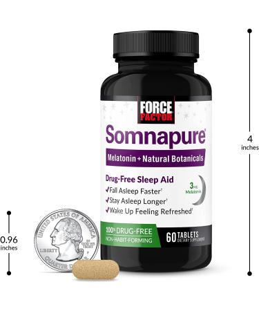 Force Factor Somnapure Natural Sleep Aid - 60 Tablets for Restful Sleep - Buy Online on GoSupps.com