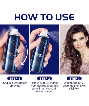 Body Glitter & Glitter Spray for Hair & Body - Shiny Stage Makeup & Festival Rave - 2.11oz/60ml - Buy Online on GoSupps.com
