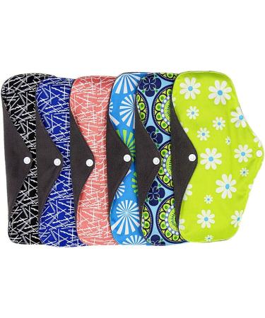 Reusable Bamboo Menstrual Pad for Women | Washable Overnight Period Liner | Large Sanitary Cloth Pad (18x18cm) - 1pc - Buy Online on GoSupps.com